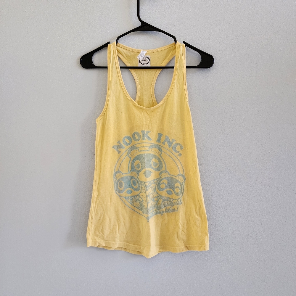 Animal Crossing Yellow Nook Inc Racerback